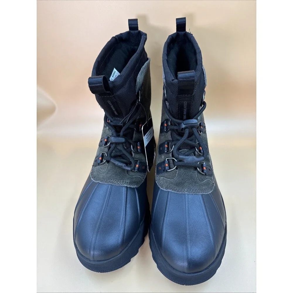 Sorel Scout 87 XT WP Men Waterproof Insulated Winter Boots Black Quarry Size 13
